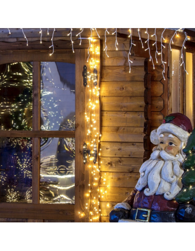 Cascata Luminosa 150 MicroLED luce CALDA