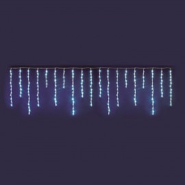 Cascata Luminosa Lineare 192 LED luce BIANCO GHIACCIO effetto Neve
