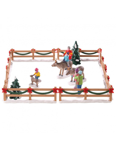 REINDEER PETTING ZOO, SET OF 17
