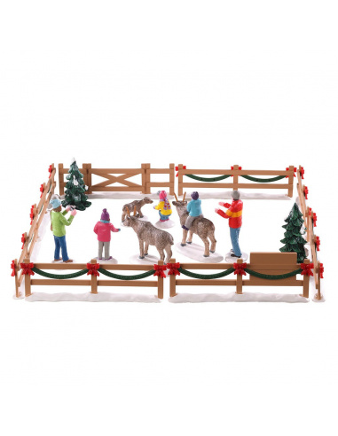 REINDEER PETTING ZOO, SET OF 17
