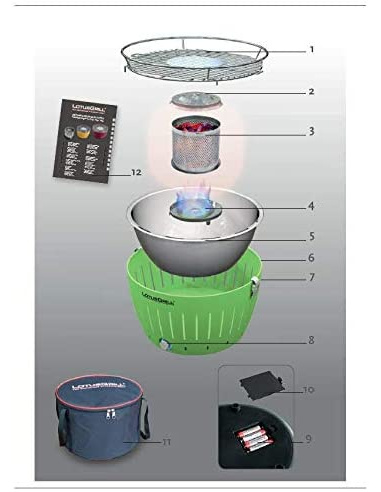 GRIGLIA LOTUSGRILL 34 ROSSO