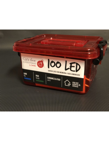Catena Luminosa GIARDINIA 100 LED Blu