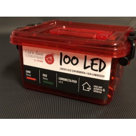 Catena Luminosa GIARDINIA 100 LED Rosso 2