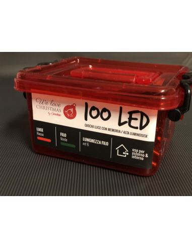 Catena Luminosa GIARDINIA 100 LED Rosso