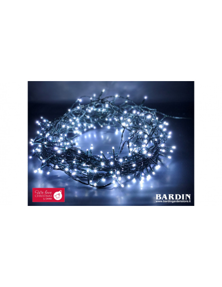 Catena Luminosa GIARDINIA 180 LED Bianco ghiaccio