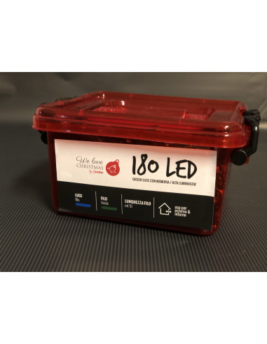 Catena Luminosa GIARDINIA 180 LED Blu