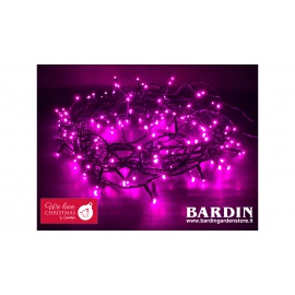 Catena Luminosa GIARDINIA 180 LED Ciclamo