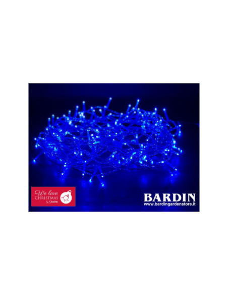Catena Luminosa GIARDINIA 180 LED Blu