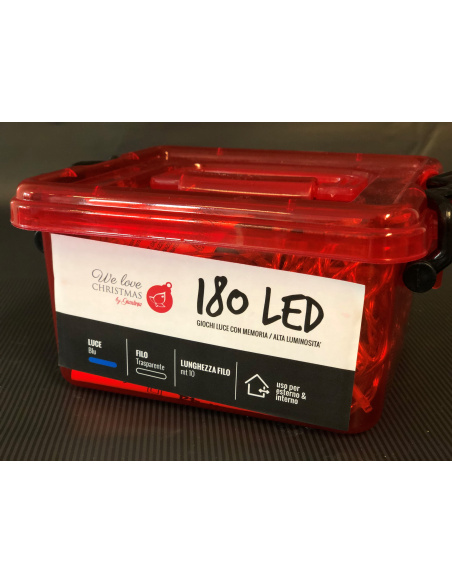Catena Luminosa GIARDINIA 180 LED Blu