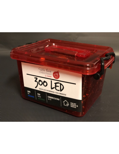 Catena Luminosa GIARDINIA 300 LED Blu