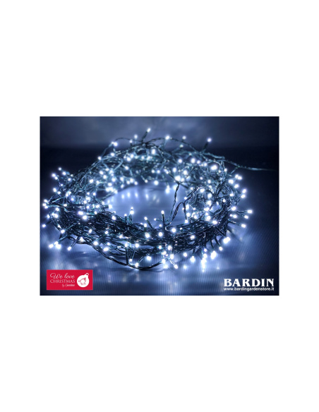 Catena Luminosa GIARDINIA 480 LED Bianco Ghiaccio