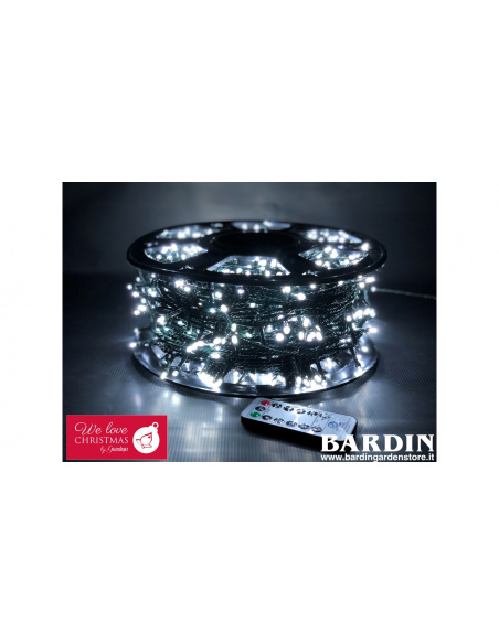 Catena Luminosa GIARDINIA 720 LED Bianco Ghiaccio