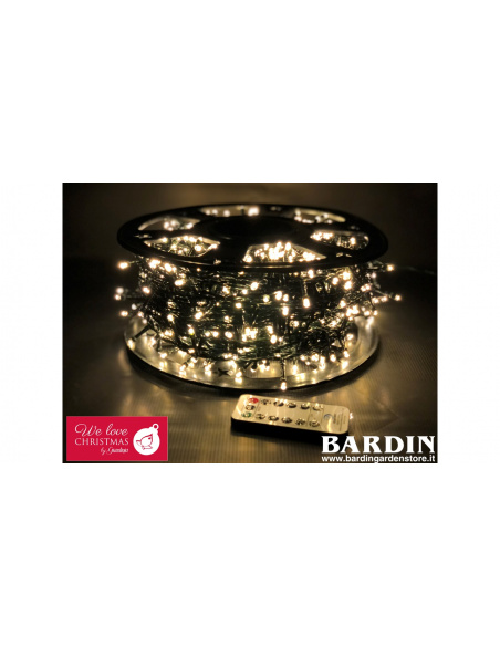Catena Luminosa GIARDINIA 1500 LED Luce Calda
