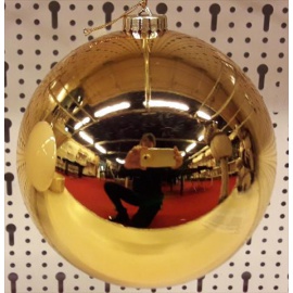 Palline di Natale, Sfera di Plastica 25Cm ORO