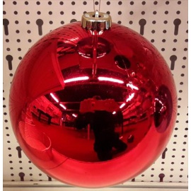 Palline di Natale, Sfera di Plastica 25Cm ROSSO