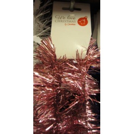 Festone Natalizio ROSA 2Mt, 6 Cm Diametro 