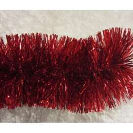 Festone Natalizio Ricco, ROSSO, 2Mt, 10 Cm Diametro 