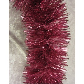 Festone Natalizio Ricco, ROSA, 2Mt, 10 Cm Diametro 