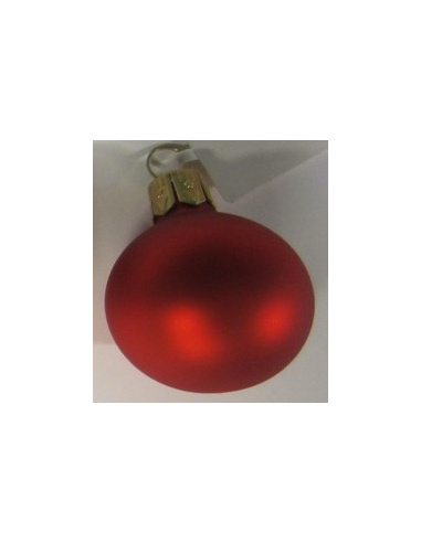Pallina di Natale, Sfera di Vetro, 15 Cm, Rosso Opaco 