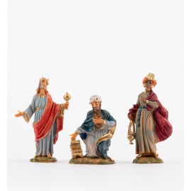 Statuette per Presepe, Re Magi a Piedi,  Cm4