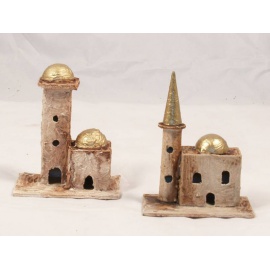 Minareto Stuccato 2 Pezzi