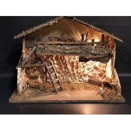 Capanna per Presepe, 50X23X38cm con Luce