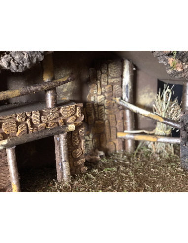 Capanna per Presepe, 55X27X34cm