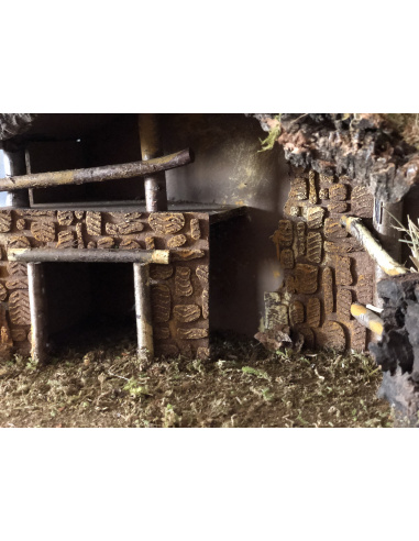 Capanna per Presepe, 55X27X34cm