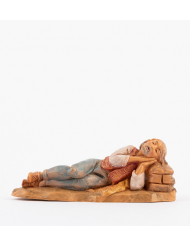 Statuette per Presepe,  Pastore dormiente,  Cm9,5