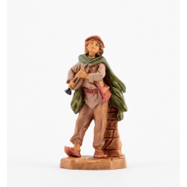 Statuette per Presepe,  Pastore con flauto,  Cm9,5