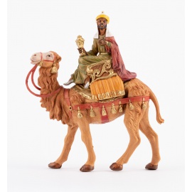 Statuette per Presepe, Re Magi a Cammello Assortiti,  Cm10