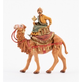 Statuette per Presepe, Re Magi a Cammello Assortiti,  Cm10 2