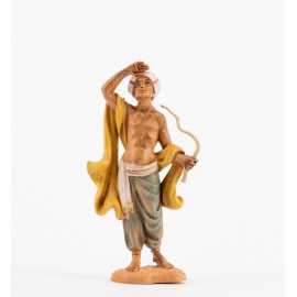 Statuette per Presepe, Pastore con frusta,  Cm10