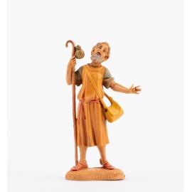 Statuette per Presepe, Pastore col Bastone,  Cm10