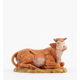 Statuette per Presepe, Bue seduto,  Cm12