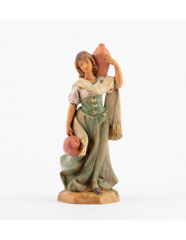 Statuette per Presepe, Pastore con brocche,  Cm12