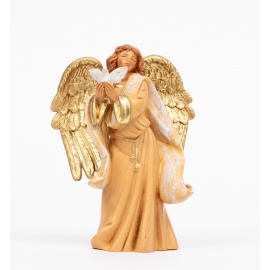 Statuette per Presepe, Angelo con Colomba,  Cm12