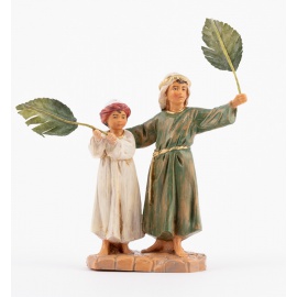 Statuette per Presepe, Bambini con le Palme,  Cm12