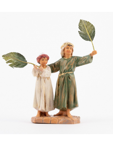 Statuette per Presepe, Bambini con le Palme,  Cm12