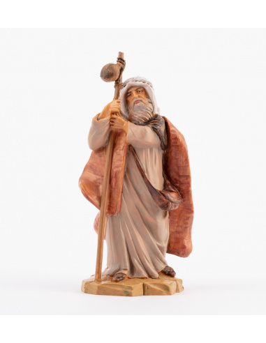 Statuette per Presepe, Pastore con bastone,  Cm12