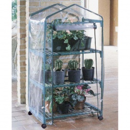 verdemax serra azalea 3 ripiani con ruote 70x50x131