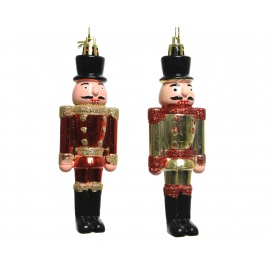 Schiaccianoci cm. 2,5x4x12,5 assortiti rosso e oro 