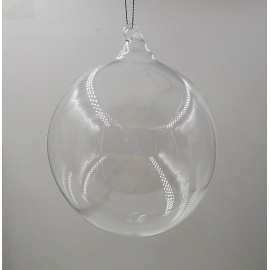 Pallina di Natale, Sfera di Vetro, 12 Cm, Trasparente