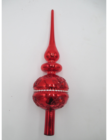 Puntale Natalizio di Vetro, 31 cm,...