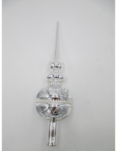 Puntale Natalizio di Vetro, 31 cm,...