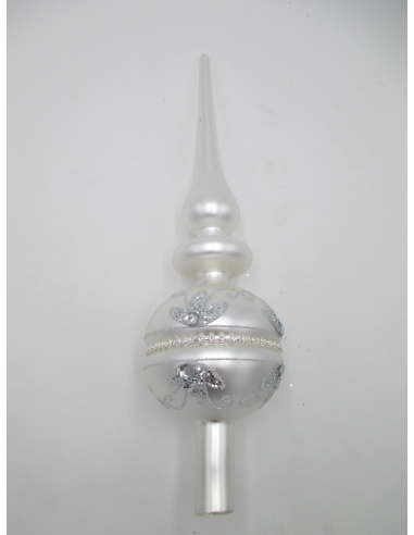 Puntale Natalizio di Vetro, 31 cm,...