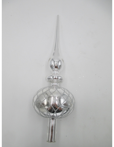 Puntale Natalizio di Vetro, 36 cm,...