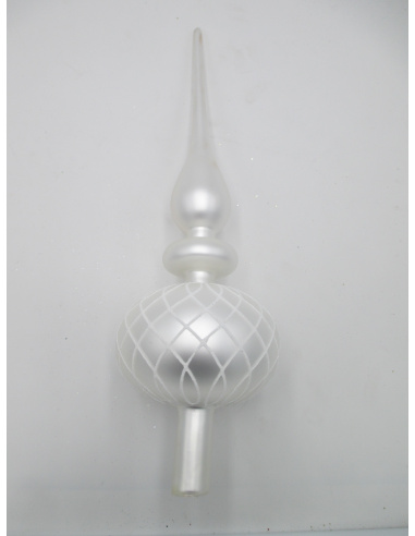 Puntale Natalizio di Vetro, 36 cm,...