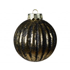 Sfera in vetro oro antico cm.8