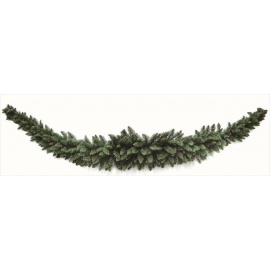 Ghirlanda Natalizia Verde Oliva con Pigne 270cm